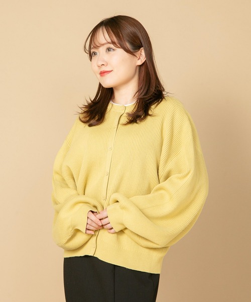 fort point（フォーポイント）の「【FORT POINT/フォートポイント】2WAYドルマンカーディガン（カーディガン/ボレロ・レディース・オフホワイト/クリアブルー/イエロー/ネイビー・MEDIUM）」の16枚目の写真