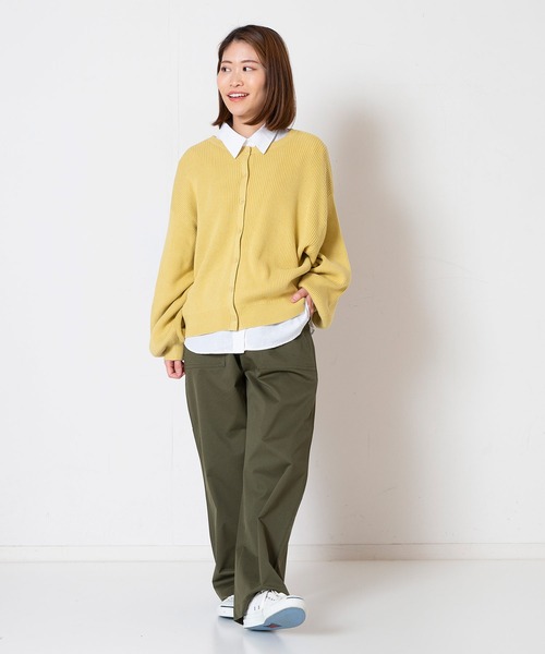 fort point（フォーポイント）の「【FORT POINT/フォートポイント】2WAYドルマンカーディガン（カーディガン/ボレロ・レディース・オフホワイト/クリアブルー/イエロー/ネイビー・MEDIUM）」の20枚目の写真