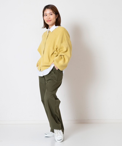 fort point（フォーポイント）の「【FORT POINT/フォートポイント】2WAYドルマンカーディガン（カーディガン/ボレロ・レディース・オフホワイト/クリアブルー/イエロー/ネイビー・MEDIUM）」の18枚目の写真