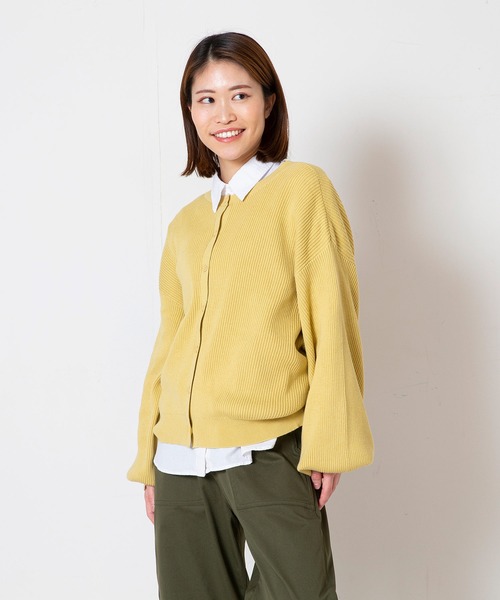 fort point（フォーポイント）の「【FORT POINT/フォートポイント】2WAYドルマンカーディガン（カーディガン/ボレロ・レディース・オフホワイト/クリアブルー/イエロー/ネイビー・MEDIUM）」の22枚目の写真