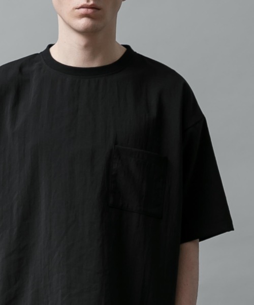 SLICK（スリック）の「エバレットサイドスリットTシャツ（Tシャツ/カットソー・メンズ・ネイビー/ブラック/アイボリー・3/2/1）」の14枚目の写真