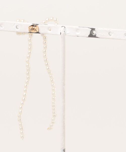 flower（フラワー）の「ドロップリボンピアス（ピアス（片耳用）・レディース・ホワイト・FREE）」の11枚目の写真