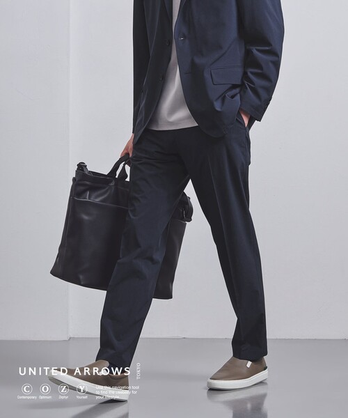 UNITED ARROWS（ユナイテッドアローズ）の「PERTEX/ノープリーツパンツ COZY -ウォッシャブル・ストレッチ-（スラックス・メンズ・グレー/オリーブ/ネイビー・S/M/L/XL/XXL）」の3枚目の写真