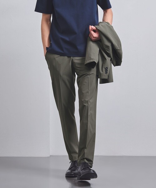 UNITED ARROWS（ユナイテッドアローズ）の「PERTEX/ノープリーツパンツ COZY -ウォッシャブル・ストレッチ-（スラックス・メンズ・グレー/オリーブ/ネイビー・S/M/L/XL/XXL）」の4枚目の写真