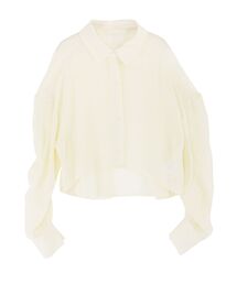LAGUNAMOON | ギャザークロップドシャツ(シャツ/ブラウス)