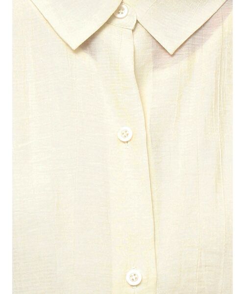 LAGUNAMOON（ラグナムーン）の「ギャザークロップドシャツ（シャツ/ブラウス・レディース・ブラック/ホワイト・FREE）」の12枚目の写真