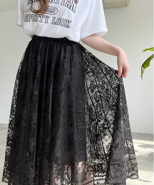 Nana（ナナ）の「レースフレアスカート（スカート・レディース・ブラック・FREE）」の13枚目の写真
