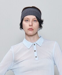 Ernie palo アーニーパロ　ヘアバンド　ブラック 6（ロク）の「＜Ernie Palo × 6(ROKU)＞KNIT HEAD BAND/ヘア