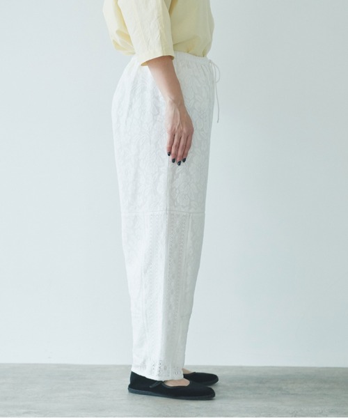 yuni（ユニ ）の「パッチワークレースイージーパンツ（その他パンツ