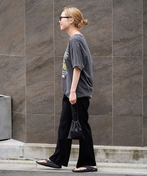 OUTDOOR PRODUCTS（アウトドアプロダクツ）の「センタープレス イージースラックス（スラックス・レディース・グレー/ブラック/ピンク系その他・36/38/40）」の8枚目の写真