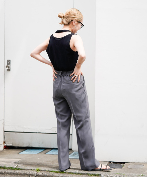 OUTDOOR PRODUCTS（アウトドアプロダクツ）の「センタープレス イージースラックス（スラックス・レディース・グレー/ブラック/ピンク系その他・36/38/40）」の17枚目の写真