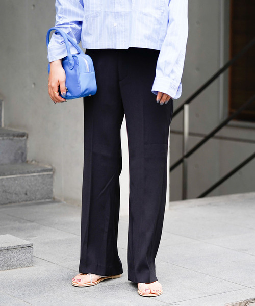 OUTDOOR PRODUCTS（アウトドアプロダクツ）の「センタープレス イージースラックス（スラックス・レディース・グレー/ブラック/ピンク系その他・36/38/40）」の19枚目の写真