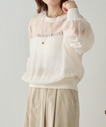 COLLAGE GALLARDAGALANTE | ロゴプリントシアーロンT/WEB限定(Tシャツ/カットソー)