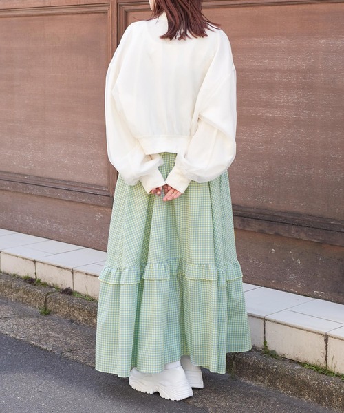 w closet（ダブルクローゼット）の「ギンガムチェックワンピース