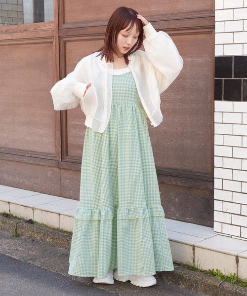 w closet（ダブルクローゼット）の「ギンガムチェックワンピース