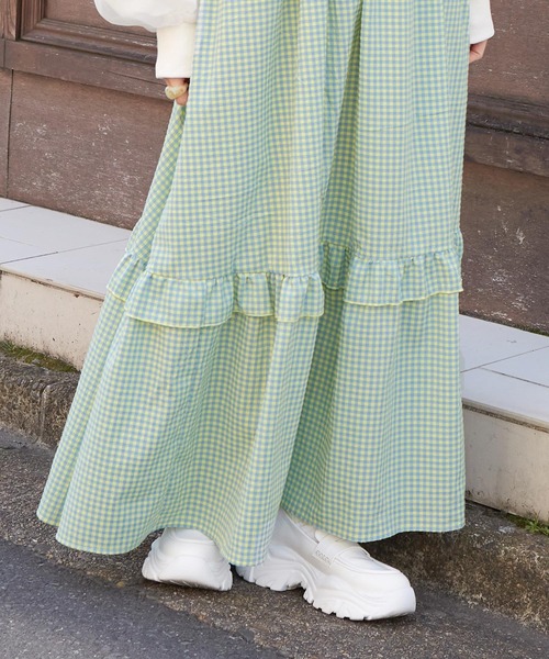 w closet（ダブルクローゼット）の「ギンガムチェックワンピース