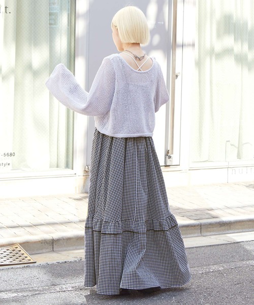 w closet（ダブルクローゼット）の「ギンガムチェックワンピース