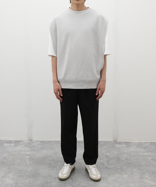 【ウェルノード】Paper boucle No sleeve knit walenode（ウェルノード）の「【walenode / ウェルノード】Paper
