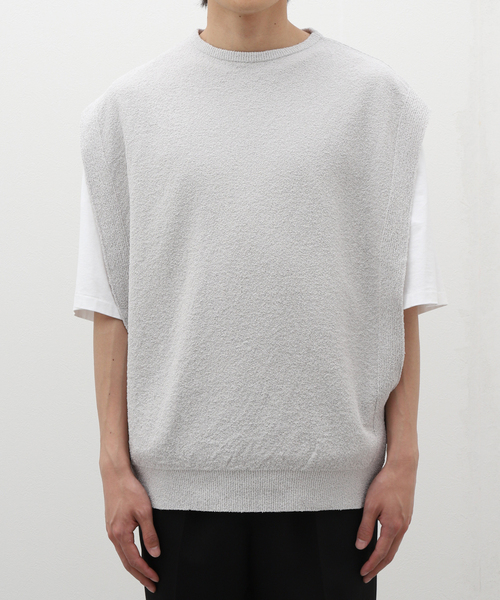 【ウェルノード】Paper boucle No sleeve knit walenode（ウェルノード）の「【walenode / ウェルノード】Paper
