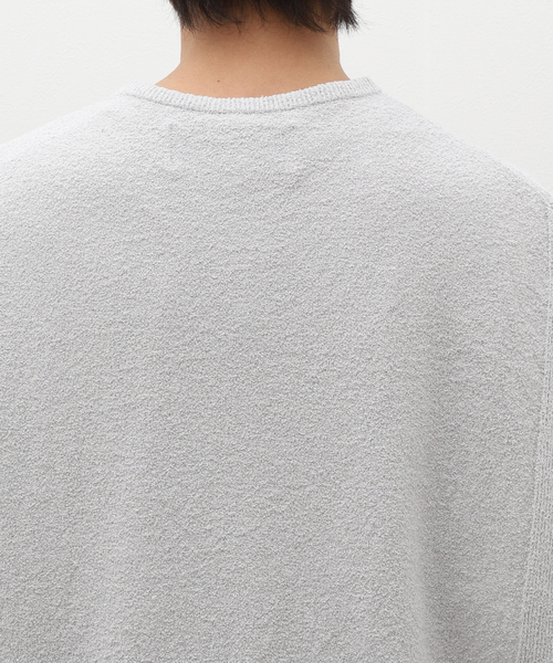 walenode グレー セーター セール】【walenode / ウェルノード】Paper boucle No sleeve knit wea