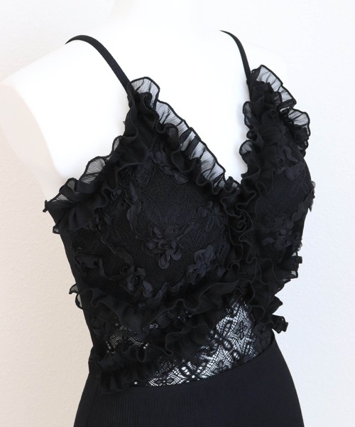 【セール】ボレロ付き バックシャン フリル×レース ワンピース水着 セットアップ（水着）｜OSYAREVO（オシャレボ）