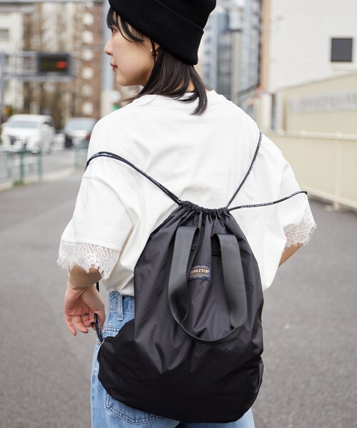 PUBLUX(パブリュクス)の「PENDLETON × PUBLUX/ペンドルトン 別注 2WAY リップストップ ナップザック 限定展開(バックパック/リュック・レディース・オリーブ/グレー/ブラック・ONE SIZE)」の15枚目の写真