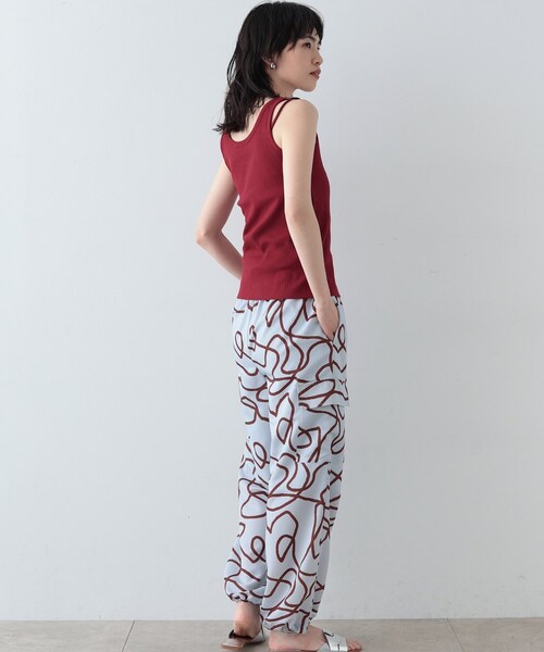 GALLEST（ギャレスト）の「◆ストラップリブタンクトップ（タンクトップ・レディース・ホワイト系/ブラック/ボルドー・38）」の5枚目の写真