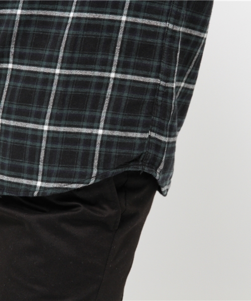 earth music&ecology（アースミュージックアンドエコロジー）の「ネルチェックシャツ（シャツ/ブラウス・レディース・ブラック/グリーン/イエロー/レッド・LARGE/MEDIUM）」の16枚目の写真