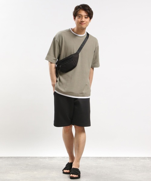 GLOBAL WORK Smile Seed Store（グローバルワーク スマイルシードストア）の「ダンボールスウェットショートパンツ/181010（スウェットパンツ・メンズ・ブラック/ネイビー/チャコール・MEDIUM/LARGE/X-LARGE/SMALL）」の4枚目の写真