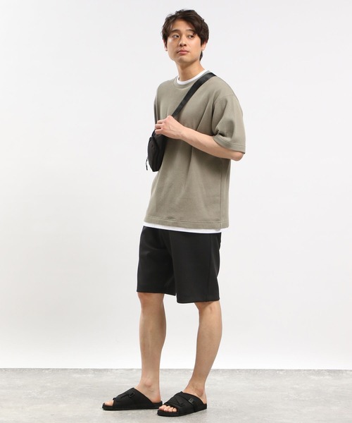 GLOBAL WORK Smile Seed Store（グローバルワーク スマイルシードストア）の「ダンボールスウェットショートパンツ/181010（スウェットパンツ・メンズ・ブラック/ネイビー/チャコール・MEDIUM/LARGE/X-LARGE/SMALL）」の5枚目の写真