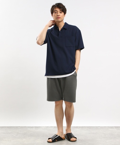 GLOBAL WORK Smile Seed Store（グローバルワーク スマイルシードストア）の「ダンボールスウェットショートパンツ/181010（スウェットパンツ・メンズ・ブラック/ネイビー/チャコール・MEDIUM/LARGE/X-LARGE/SMALL）」の9枚目の写真