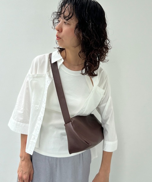 y/m(イム)の「ブロードハーフスリーブクロップドシャツ(シャツ/ブラウス・レディース・ブラック/ブルー/ホワイト・FREE)」の19枚目の写真