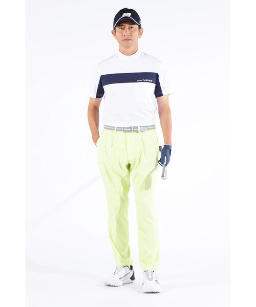 New Balance Golf（ニューバランスゴルフ）の「モックネック プルオーバー カットソー（Tシャツ/カットソー・メンズ・イエロー/ダークインディゴブルー/ホワイト・MEDIUM/X-LARGE/XX-LARGE/LARGE）」の9枚目の写真