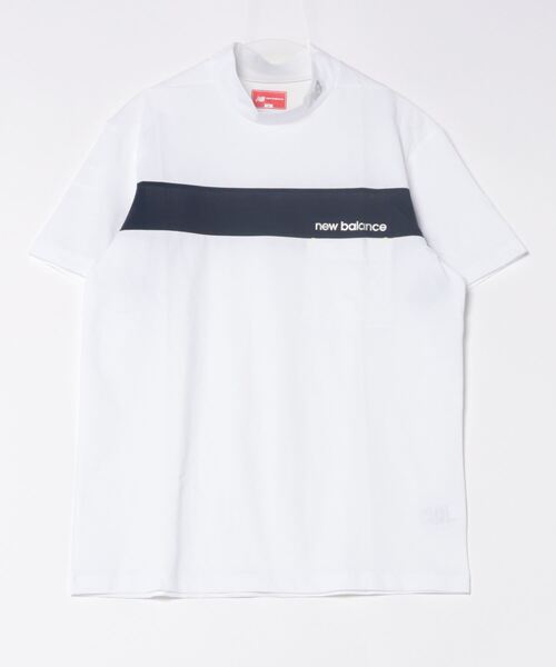 New Balance Golf（ニューバランスゴルフ）の「モックネック プルオーバー カットソー（Tシャツ/カットソー・メンズ・イエロー/ダークインディゴブルー/ホワイト・MEDIUM/X-LARGE/XX-LARGE/LARGE）」の4枚目の写真