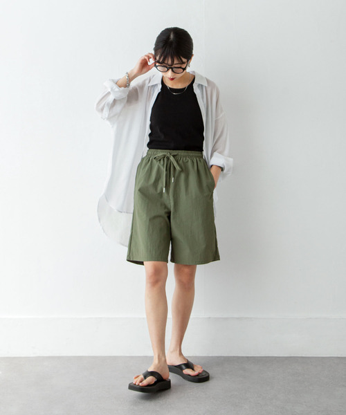 Chillfar（チルファー）の「ナイロンショートパンツ（その他パンツ・レディース・カーキ/ホワイト/ブラック・FREE）」の6枚目の写真