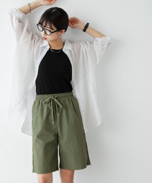 Chillfar（チルファー）の「ナイロンショートパンツ（その他パンツ・レディース・カーキ/ホワイト/ブラック・FREE）」の22枚目の写真