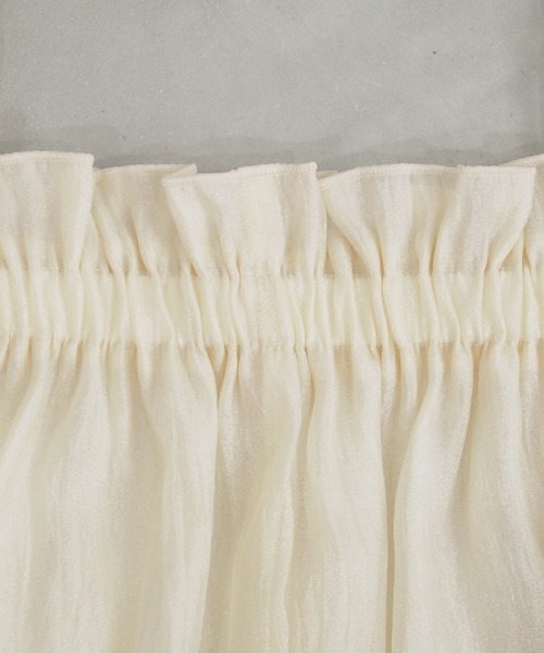 tiptop（ティップトップ）の「シアー2wayフリルビスチェ（キャミソール・レディース・オレンジ/アイボリー/ブラック・FREE）」の13枚目の写真