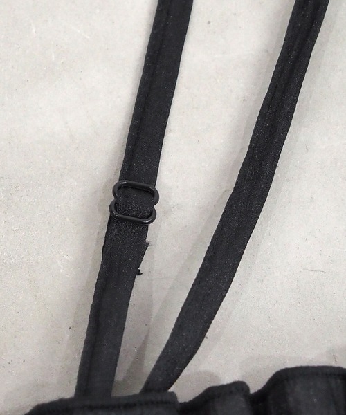 tiptop（ティップトップ）の「シアー2wayフリルビスチェ（キャミソール・レディース・オレンジ/アイボリー/ブラック・FREE）」の8枚目の写真