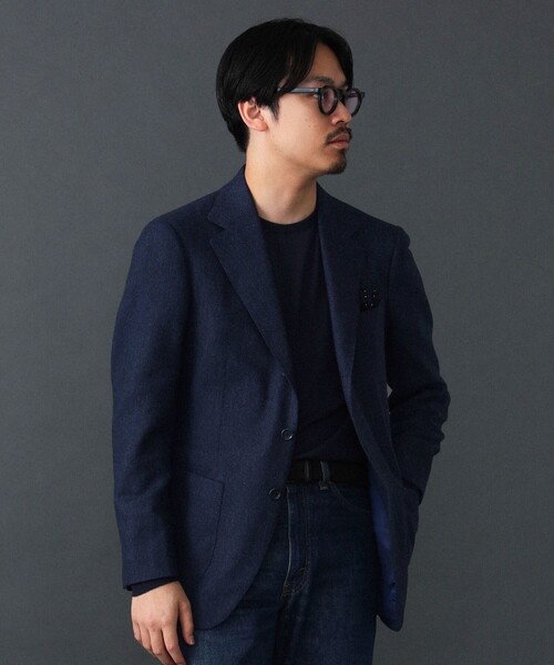 BEAMS F（ビームスエフ）の「MARLING&EVANS ウール ヘリンボーン