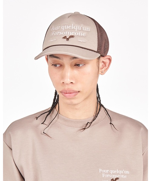 FORSOMEONE（フォーサムワン）の「FORSOMEONE FR NAME TRUCKER CAP