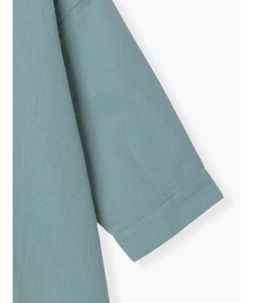 Samansa Mos2（サマンサ モスモス）の「後ろ開き七分袖スキッパーチュニック（チュニック・レディース・ベージュ/イエロー/チャコールグレー/キナリ/ミント・F）」の8枚目の写真