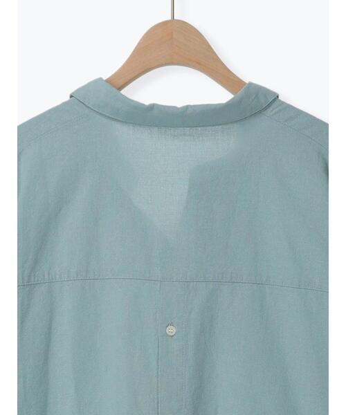 Samansa Mos2（サマンサ モスモス）の「後ろ開き七分袖スキッパーチュニック（チュニック・レディース・ベージュ/イエロー/チャコールグレー/キナリ/ミント・F）」の10枚目の写真