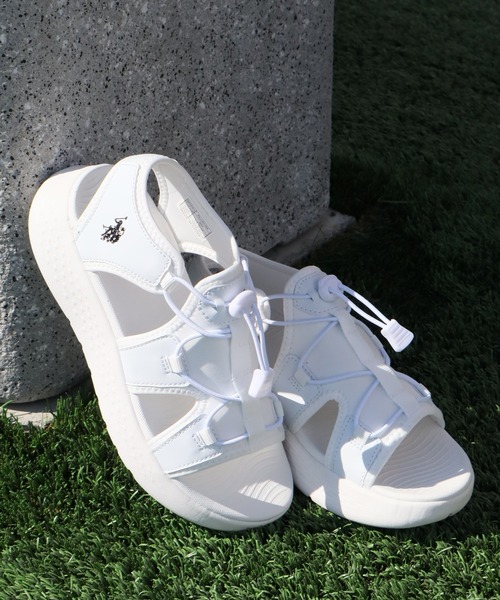 U.S. POLO ASSN.（ユーエスポロアッスン）の「【U.S. POLO ASSN./ユーエスポロアッスン】軽量 ワンポイント スポーツサンダル（サンダル・レディース・ホワイト/ブラック/ベージュ・22.0cm/23.0cm/24.0cm/23.5cm/24.5cm/25.0cm）」の17枚目の写真
