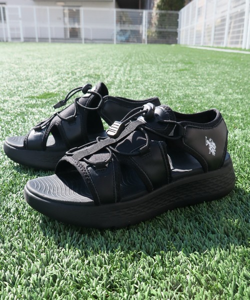 U.S. POLO ASSN.（ユーエスポロアッスン）の「【U.S. POLO ASSN./ユーエスポロアッスン】軽量 ワンポイント スポーツサンダル（サンダル・レディース・ホワイト/ブラック/ベージュ・22.0cm/23.0cm/24.0cm/23.5cm/24.5cm/25.0cm）」の21枚目の写真