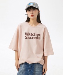オーバーサイズTシャツ レトロレターロゴプリント