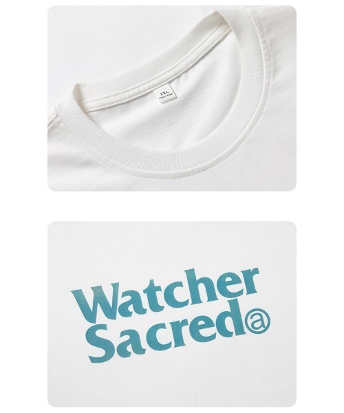 Ressaca(レサーカ)の「オーバーサイズTシャツ レトロレターロゴプリント(Tシャツ/カットソー・メンズ・カーキ/サックスブルー/ブラウン/ピンク/ホワイト/ベージュ/チャコール・M/L/XL/XXL)」の22枚目の写真