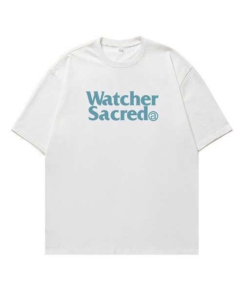 Ressaca(レサーカ)の「オーバーサイズTシャツ レトロレターロゴプリント(Tシャツ/カットソー・メンズ・カーキ/サックスブルー/ブラウン/ピンク/ホワイト/ベージュ/チャコール・M/L/XL/XXL)」の18枚目の写真