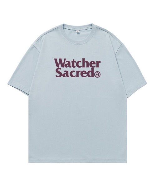 Ressaca(レサーカ)の「オーバーサイズTシャツ レトロレターロゴプリント(Tシャツ/カットソー・メンズ・カーキ/サックスブルー/ブラウン/ピンク/ホワイト/ベージュ/チャコール・M/L/XL/XXL)」の20枚目の写真