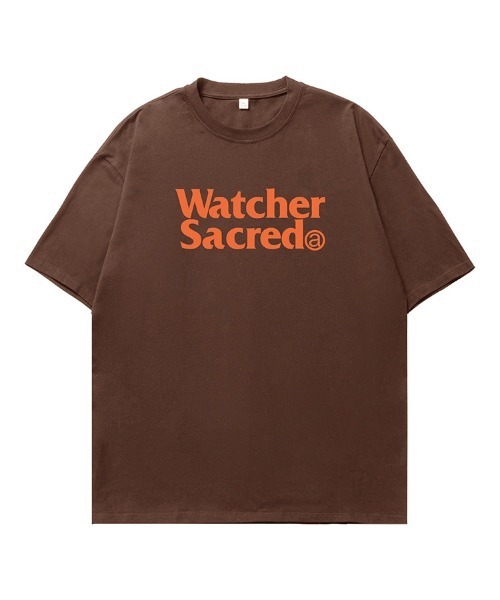 Ressaca(レサーカ)の「オーバーサイズTシャツ レトロレターロゴプリント(Tシャツ/カットソー・メンズ・カーキ/サックスブルー/ブラウン/ピンク/ホワイト/ベージュ/チャコール・M/L/XL/XXL)」の8枚目の写真