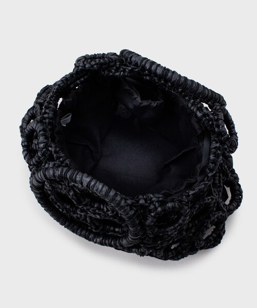 OPAQUE.CLIP（オペークドットクリップ）の「◆リングメッシュデザインバッグ（ハンドバッグ・レディース・ブラック/アイボリー・00）」の10枚目の写真